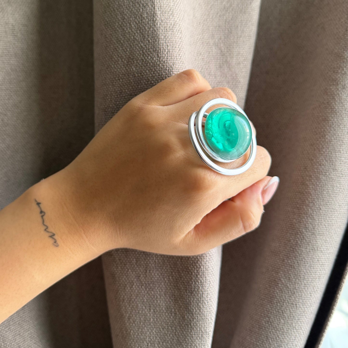 ANILLO TURQUESA XL
