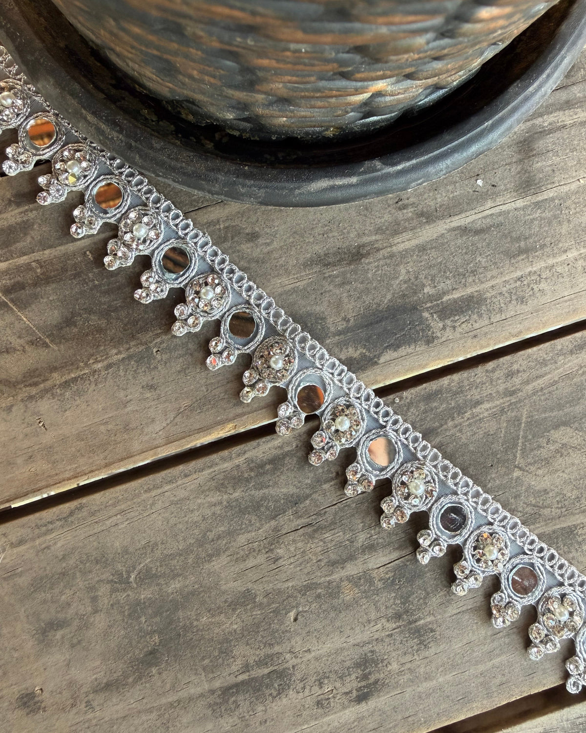 CHOKER AMBER PLATEADO