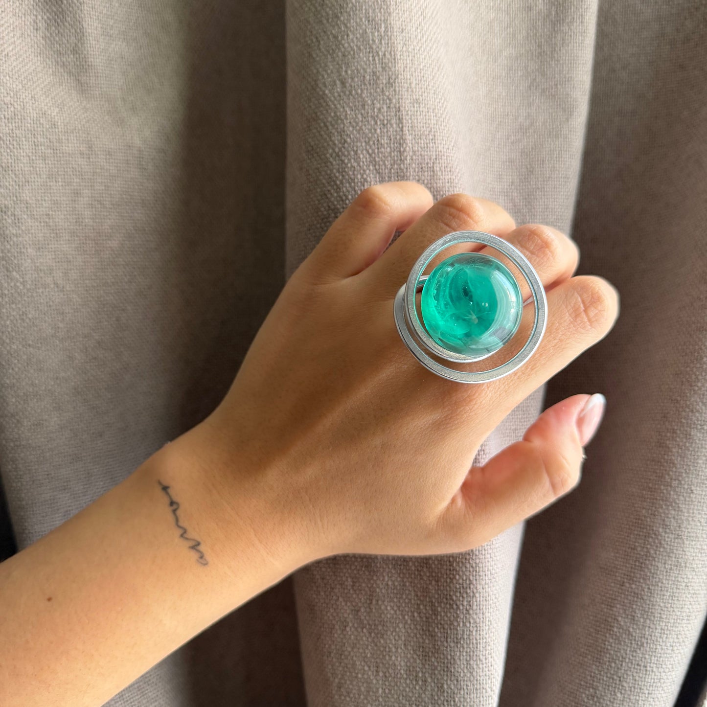 ANILLO TURQUESA XL